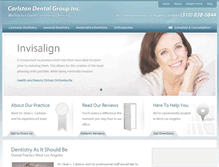 Tablet Screenshot of carlstondentalgroup.com